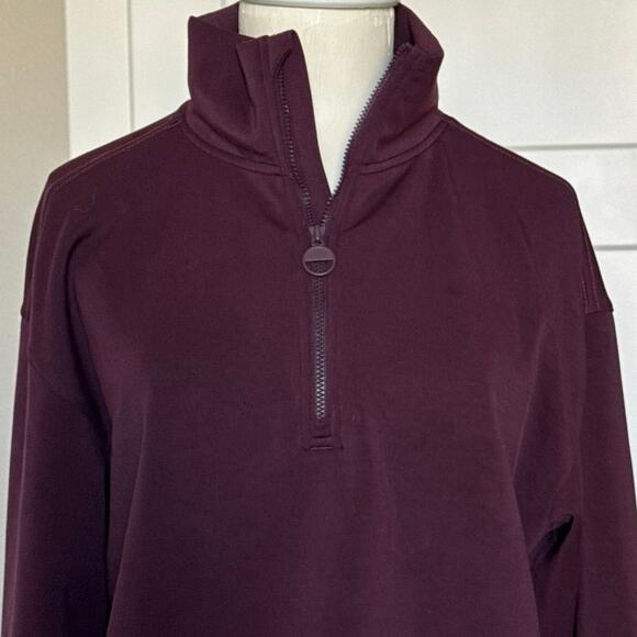 Prana Shea Soft Half Zip Pullover Womens Size Small Deep Vino - Picture 10 of 13